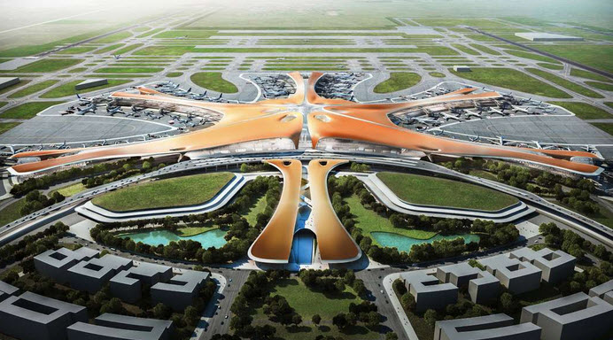 Projetado por Zaha Hadid, terminal da China será o maior do mundo
