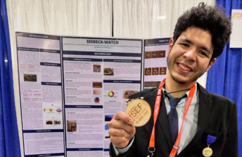 Jovem do RJ ganham prêmio na maior feira de ciências do mundo por invenção de bateria sustentável