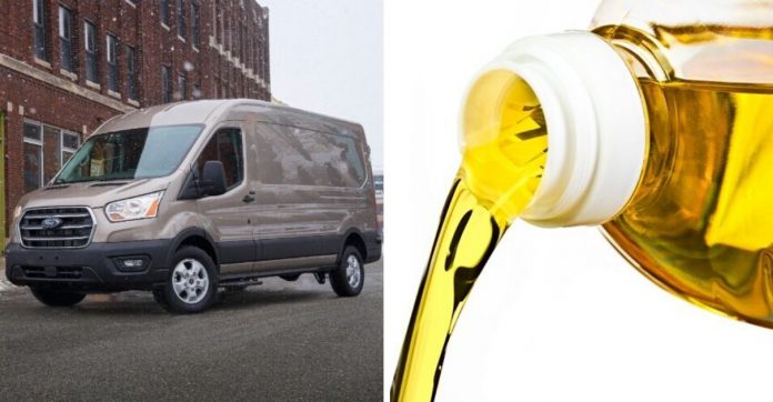 Ford apresenta Van que usa como combustível de óleo de cozinha usado