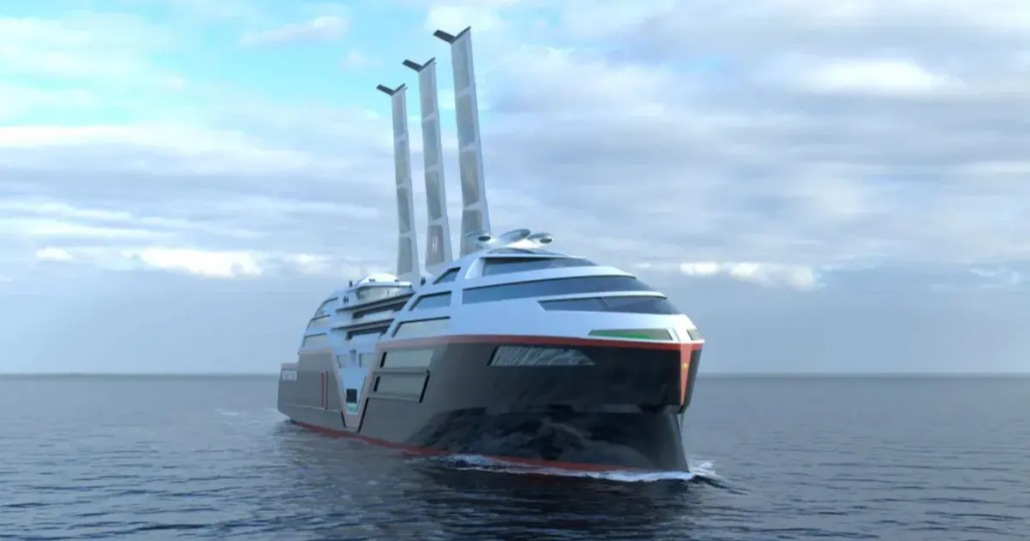 Esse navio de cruzeiro ecológico será co-pilotado por IA e movido a velas solares