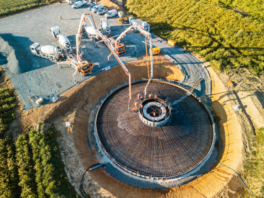 A primeira fundação para turbina eólica sem clínquer do mundo