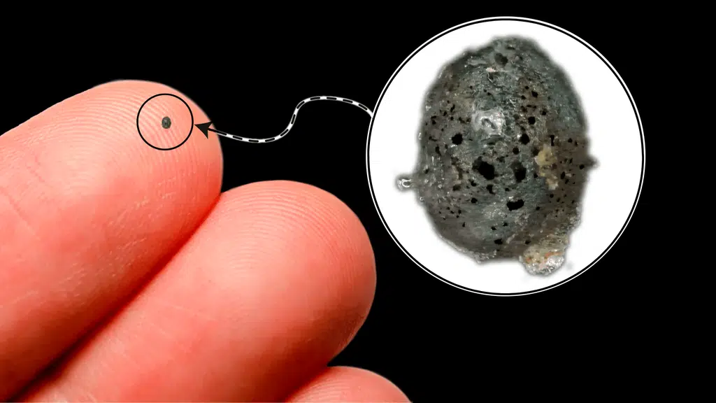 Micrometeorito raro traz material “impossível” à Terra