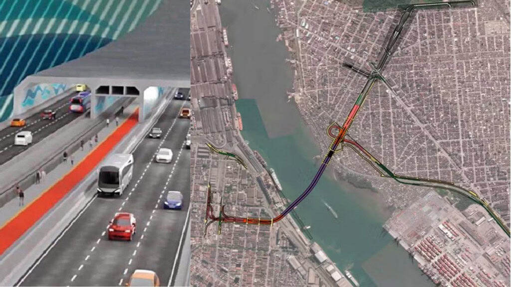 Prédios “tortos” de Santos são desafio na construção do túnel com Guarujá Prédios “tortos” de Santos são desafio na construção do túnel com Guarujá