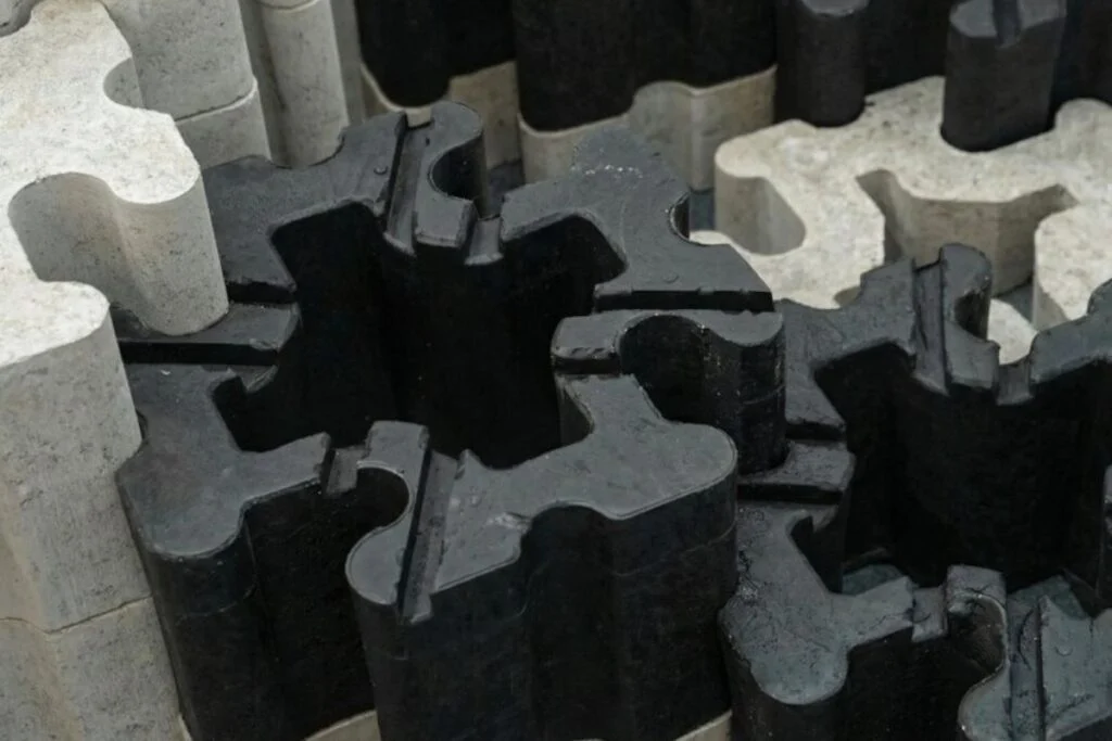 Redes de pesca viram blocos modulares de alta resistência Redes de pesca viram blocos modulares de alta resistência